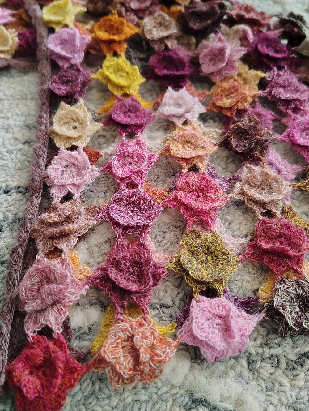 Sophie Digard Wool Hand Crocheted Scarf - Picture 2 of 3